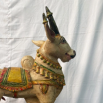 2.6 Feet Large Wooden Nandi Vahana – Hand-Carved Divine Sculpture - Image 7