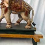 2.5 Ft Large Hand-Carved Wooden Elephant Figure – Big Decorative Wooden Statue for Home & Office - Image 11