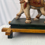 2.5 Ft Large Hand-Carved Wooden Elephant Figure – Big Decorative Wooden Statue for Home & Office - Image 10