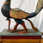 Handcrafted Wooden Peacock Sculpture – 2.5 ft Vibrant Home Décor & Statement Piece - Image 5