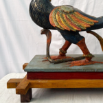 Handcrafted Wooden Peacock Sculpture – 2.5 ft Vibrant Home Décor & Statement Piece - Image 6