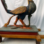 Handcrafted Wooden Peacock Sculpture – 2.5 ft Vibrant Home Décor & Statement Piece - Image 9