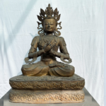 40-Inch Large Brass Vajrasattva Buddha Statue