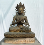 40-Inch Large Brass Vajrasattva Buddha Statue