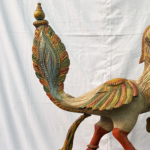 Handcrafted Wooden Peacock Sculpture – 2.5 ft Vibrant Home Décor & Statement Piece - Image 11