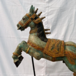 1.8 Ft Hand Carved Teak Wood Jumping Horse Figurine – Majestic Luxury Home & Garden Décor - Image 8