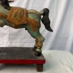 1.8 Ft Hand Carved Teak Wood Jumping Horse Figurine – Majestic Luxury Home & Garden Décor - Image 7