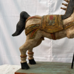 1.8 Ft Hand Carved Teak Wood Jumping Horse Figurine – Majestic Luxury Home Decor - Image 8