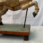 1.8 Ft Hand Carved Teak Wood Jumping Horse Figurine – Majestic Luxury Home Decor - Image 7