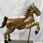 1.8 Ft Hand Carved Teak Wood Jumping Horse Figurine – Majestic Luxury Home Decor - Image 6