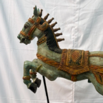 1.8 Ft Hand Carved Teak Wood Jumping Horse Figurine – Majestic Luxury Home Décor - Image 10