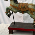 1.8 Ft Hand Carved Teak Wood Jumping Horse Figurine – Majestic Luxury Home Décor - Image 8