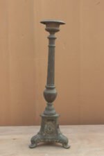 Majestic 22" Antique Verdigris Brass Candlestick – A Timeless Masterpiece - Image 4
