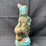 Divine Blessings Krishna Terracotta Idol – 9 Inch Handmade Golu Doll for Festive Décor