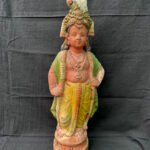 Royal Krishna Terracotta Golu Doll (20 Inch) – Large Handmade Idol for Divine Home Décor