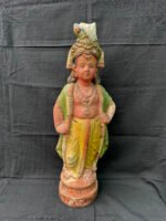 Royal Krishna Terracotta Golu Doll (20 Inch) – Large Handmade Idol for Divine Home Décor
