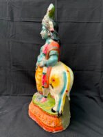 Elegant Krishna with Two Cows Terracotta Idol (19 Inch) – Traditional Golu Doll for Divine Ambience - Image 2
