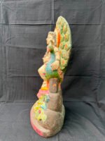 Divine 19 Inch Lord Kartikey on Peacock – Majestic Terracotta Idol | Handcrafted Clay Golu Doll for Auspicious Decor - Image 2