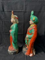 Majestic 18-Inch King & Queen Terracotta Idol – Handcrafted Royal Clay Golu Doll for Elegant Decor - Image 2