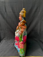 Divine 19-Inch Goddess Saraswati Terracotta Idol – Elegant Clay Golu Doll for Spiritual Decor - Image 2