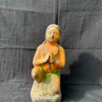 Radiant 11-Inch Terracotta Figure – Artisan Handcrafted Clay Golu Doll for Festive Charm