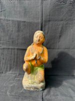 Radiant 11-Inch Terracotta Figure – Artisan Handcrafted Clay Golu Doll for Festive Charm