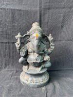 Divine 10-Inch Lord Ganesha Terracotta Idol – Handcrafted Clay Golu Doll for Auspicious Festive Decor & Positive Energy