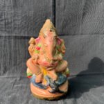 Auspicious 8-Inch Lord Ganesha Clay Idol – Premium Handcrafted Terracotta Golu Doll for Prosperity & Positive Vibes
