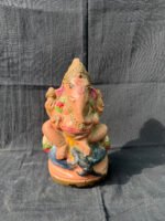 Auspicious 8-Inch Lord Ganesha Clay Idol – Premium Handcrafted Terracotta Golu Doll for Prosperity & Positive Vibes