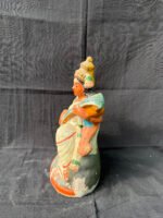 Elegant 10-Inch Goddess Saraswati Terracotta Statue – Handcrafted Clay Golu Doll for Educational, Spiritual & Festive Decor - Image 2