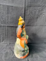 Elegant 10-Inch Goddess Saraswati Terracotta Statue – Handcrafted Clay Golu Doll for Educational, Spiritual & Festive Decor - Image 3