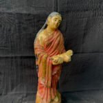 Sacred 13-Inch Terracotta Clay Figure – Beautiful Handcrafted Golu Doll for Prosperity & Spiritual Ambience