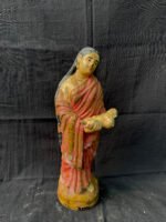 Sacred 13-Inch Terracotta Clay Figure – Beautiful Handcrafted Golu Doll for Prosperity & Spiritual Ambience
