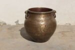 Antique Brass Hand Hammered Vessel – 1.6 ft Authentic Vintage Water Pot Home Décor Planter - Image 7