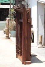 7 Feet Majestic Antique South Indian Door – Timeless Heritage & Exquisite Craftsmanship - Image 6