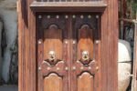 Magnificent 7.8 Feet Antique South Indian Wooden Door – Grand Hand-Carved Teak Wood Heritage Masterpiece for Luxurious Entrances - Image 3