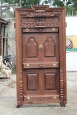 Stunning 8.3 Ft Traditional South Indian Wooden Door – Rich Heritage & Lasting Strength - Image 3