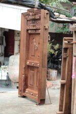 Stunning 8.3 Ft Traditional South Indian Wooden Door – Rich Heritage & Lasting Strength - Image 7