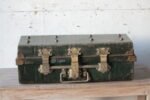Rare & Elegant 1920s British Metal Traveling Trunks with Exquisite Brass Fittings – T. Wilkes & Sons - Image 3