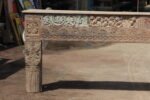Traditional Wooden Console Table: 9 ft Reclaimed Teak Side Table Masterpiece - Image 7