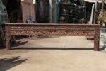 Traditional Large Wooden Console Table: 9 ft Reclaimed Teak Side Table Masterpiece - Image 2