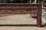 Traditional Large Wooden Console Table: 9 ft Reclaimed Teak Side Table Masterpiece - Image 6