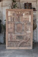 Wooden Reclaimed Carving Block Wall Panel - 59 Inch Rustic Luxury Wall Décor - Image 6
