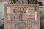 Wooden Reclaimed Carving Block Wall Panel - 59 Inch Rustic Luxury Wall Décor - Image 7
