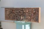 Grand Reclaimed Teak Wall Art Panel – 6.3 ft Rustic Wide Luxury Wall Décor - Image 7