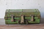 Antique British 1920s Metal Traveling Trunks for Export with Brass Hardware by T. Wilkes & Sons - Image 3