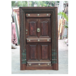 Majestic 7 Feet South Indian Wooden Main Door – Strong, Stylish & Long-Lasting