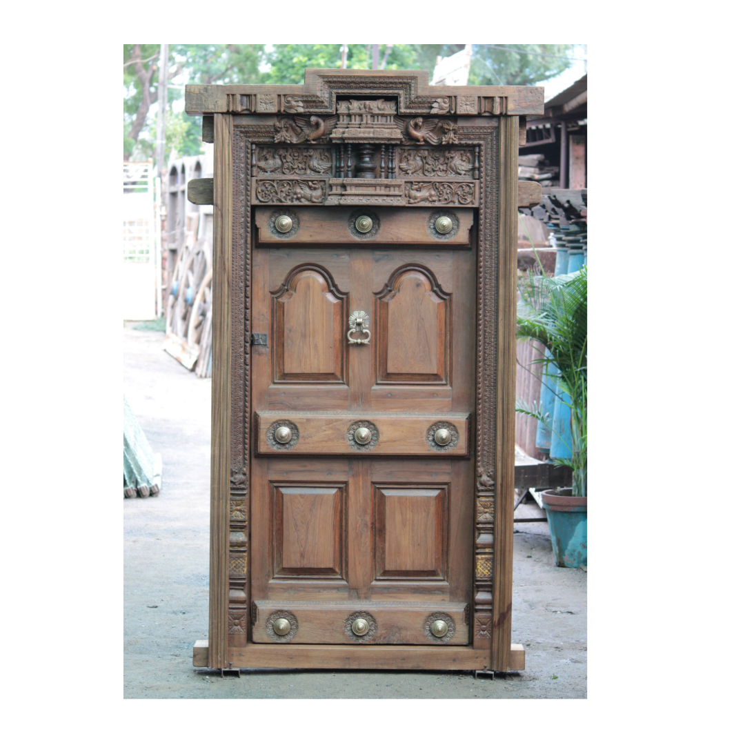 Untitled - 2026-04-21T175714.814 Premium 8.1 Ft South Indian Wooden Door – Elegant, Durable & Timeless Craftsmanship - Image 1