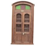 Luxury 8.11 Ft Wooden Double Door – Durable, Handcrafted Design with Timeless Appeal