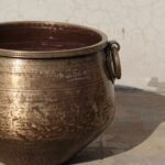 Premium Antique Brass Planter – 1.2 ft Tall Vintage Hammered Water Vessel for Decor - Image 2